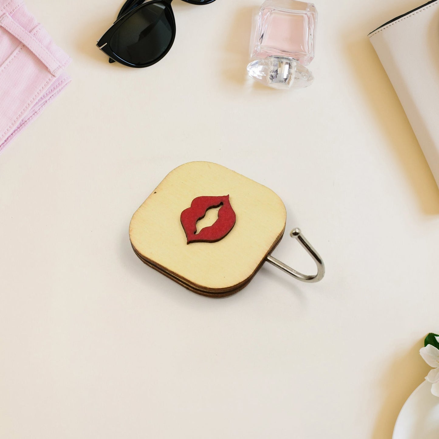 Wooden Cartoon Wall Hook – Kids Room & Bathroom Storage Hook